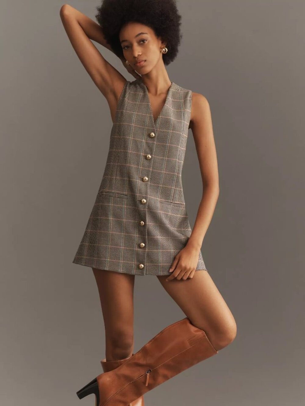 By Anthropologie Vest Mini Dress